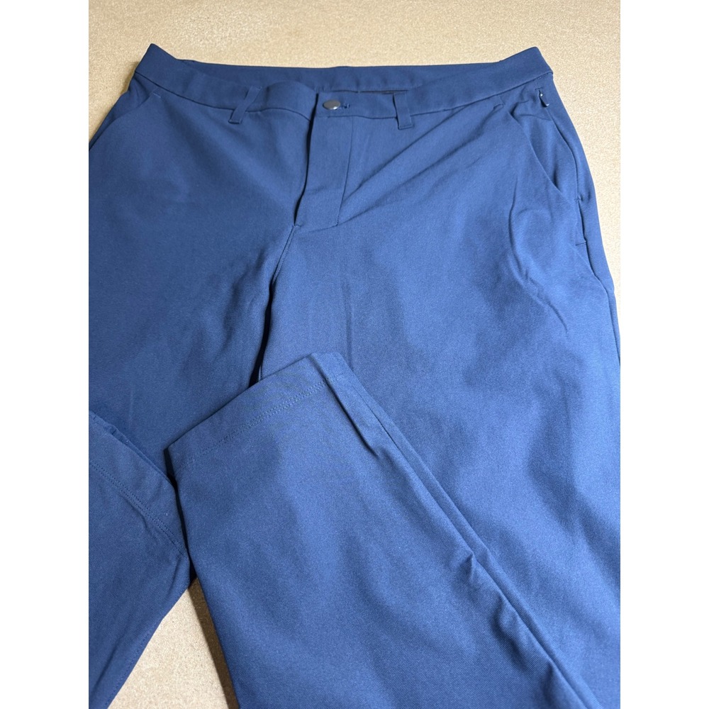 Lululemon Commission Slim Fit Pant 33 Navy Blue Warpstreme LM5AO4S - Picture 7 of 7